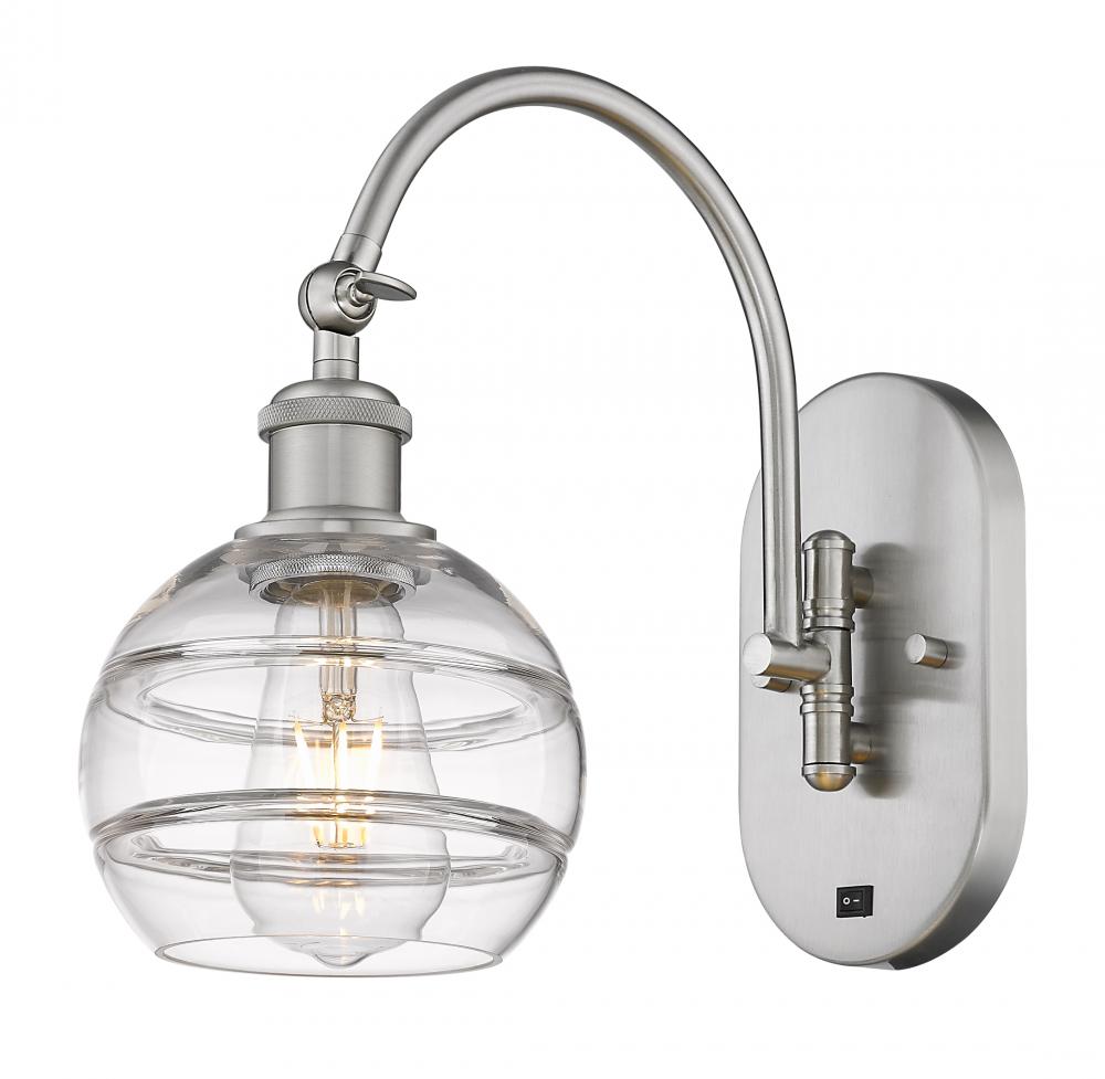 Rochester - 1 Light - 6 inch - Brushed Satin Nickel - Adjustable Swing Arm