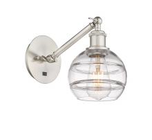 Innovations Lighting 317-1W-SN-G556-6CL - Rochester - 1 Light - 6 inch - Brushed Satin Nickel - Adjustable Sconce