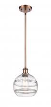 Innovations Lighting 516-1S-AC-G556-8CL - Rochester - 1 Light - 8 inch - Antique Copper - Mini Pendant